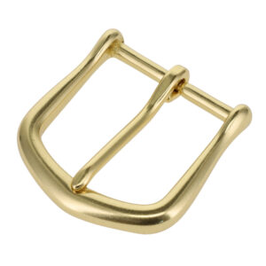 10174 Natural Brass, Heel Bar Buckle, Solid Brass-LL, Multiple Sizes