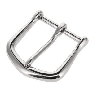 10174 Nickel Plate, Heel Bar Buckle, Solid Brass-LL, Multiple Sizes