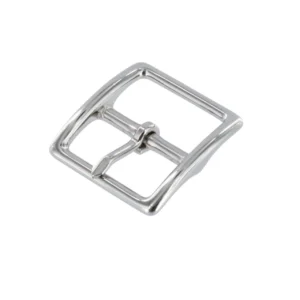 1097 Nickel Plate, Center Bar Buckle, Solid Brass-LL, Multiple Sizes