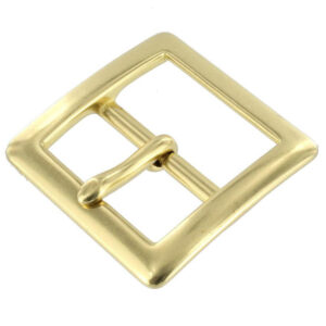 1316 Natural Brass, Center Bar Buckle, Solid Brass-LL, Multiple Sizes